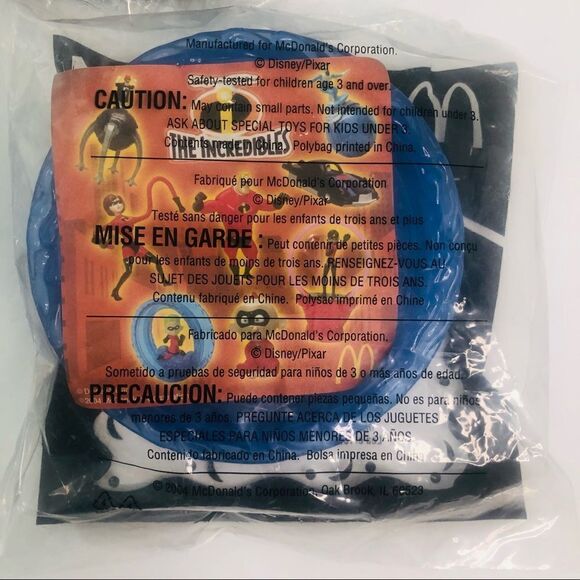 disney pixar the incredible mcdonalds happy meal toys 2005 lot of  1 4 6 - Picture 6 of 9